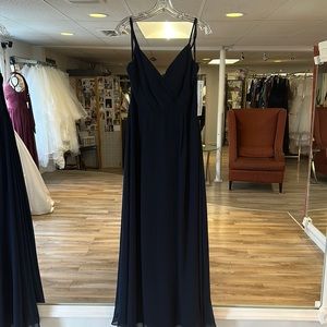 Bill Levkoff Navy Size 10 Dress Style Number 7035 NWT